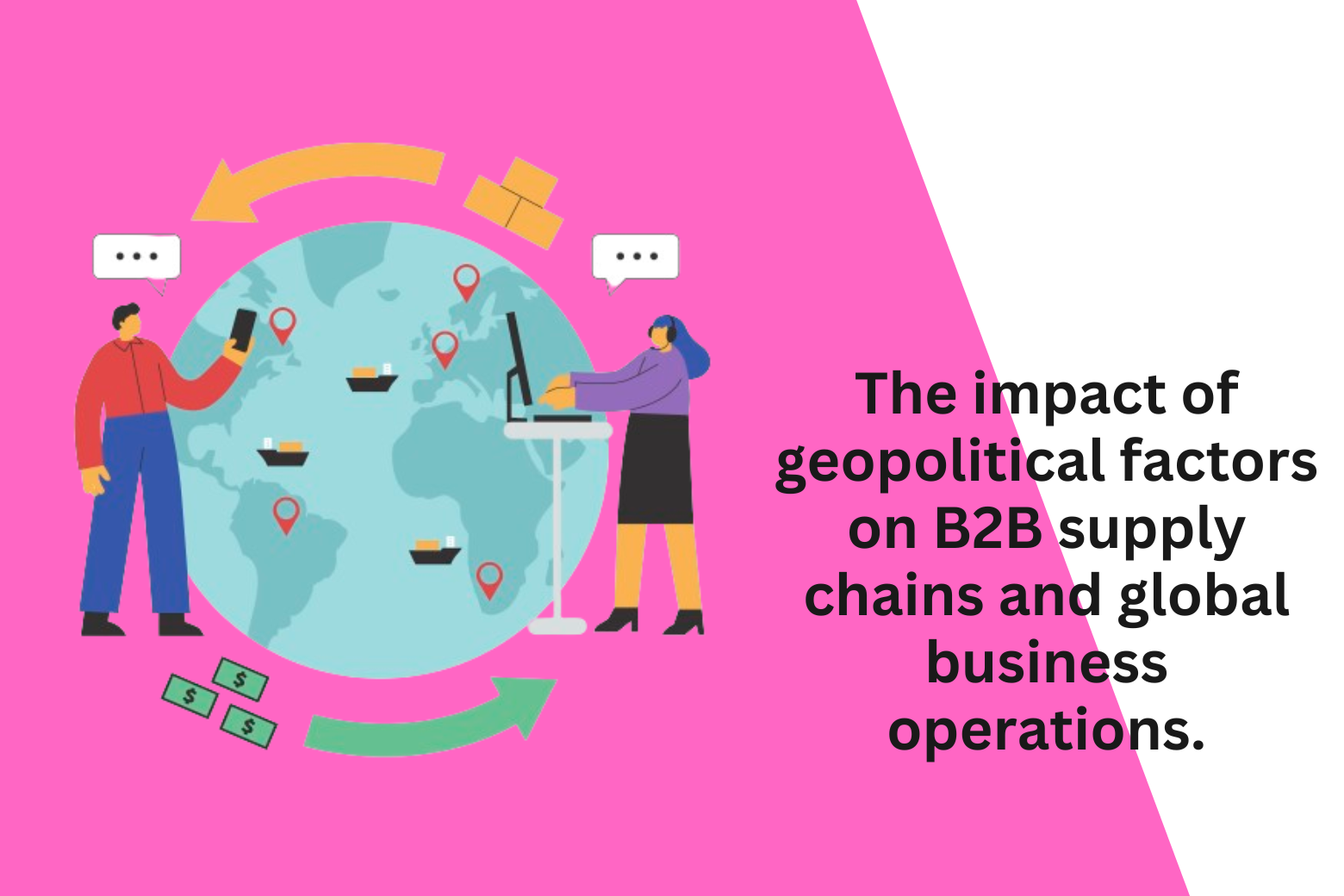 The impact of geopolitical factors on B2B supply chains and global business operations.